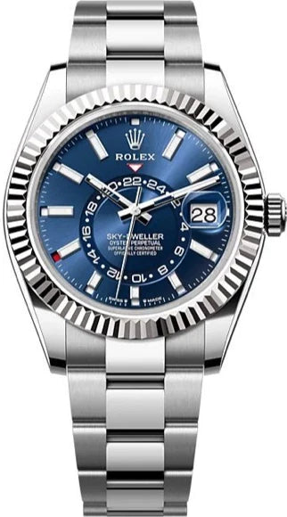 Rolex Sky-Dweller Jubilee Stainless Steel & 18K White gold Men's Watch, Preowned-336934-0005