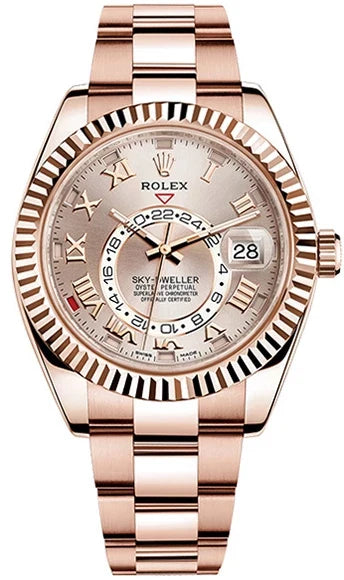 Rolex Sky-Dweller 18K Rose Gold Men's Watch, Preowned-326935-0004