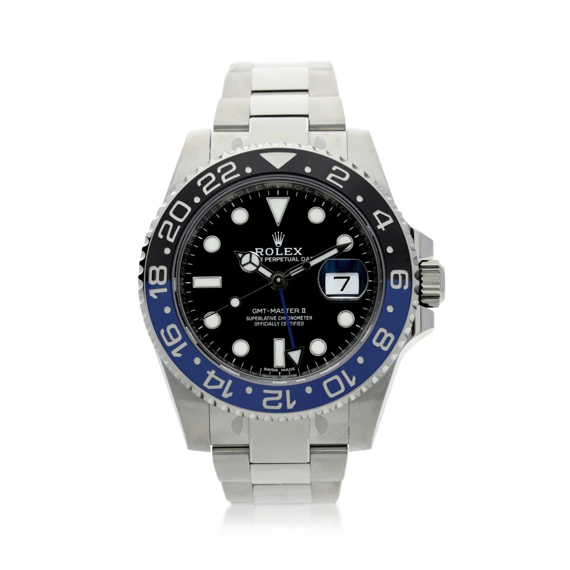 Rolex GMT Master II Stainless Steel & Ceramic Men's Watch, Preowned-116710