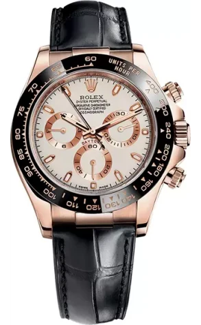 Rolex Oyster Perpetual Cosmograph Daytona Chronograph 18K Rose Gold & Ceramic Men's Watch, Preowned-116515LN