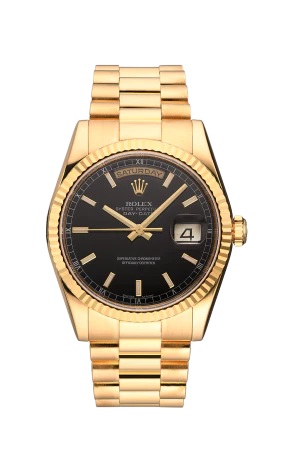 Rolex Day-Date 18K Yellow Gold Unisex Watch, Preowned-118238