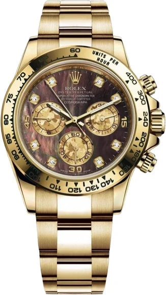 Rolex Daytona Chronograph 18K Yellow Gold Men's Watch, Preowned-116508-0011