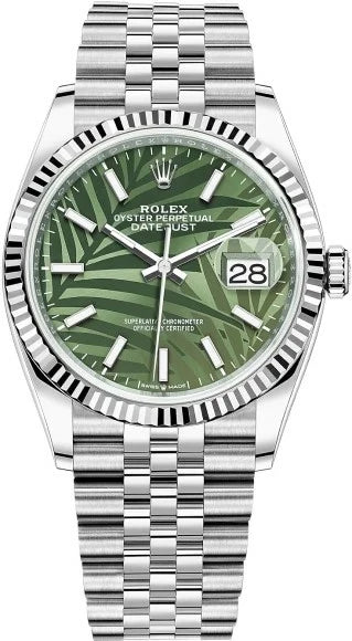 Rolex Datejust Stainless Steel & 18K White Gold Men's Watch, Preowned-126234-0047