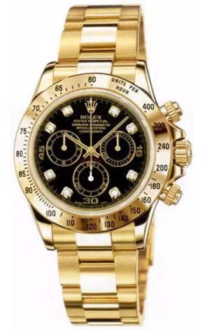 Rolex Daytona Cosmograph 18K Yellow Gold Men's Watch, Preowned-116528