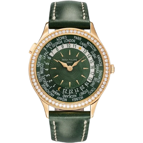 Patek Philippe Complications World Time 18K Rose Gold Ladies’ Watch, Preowned-7130R-014