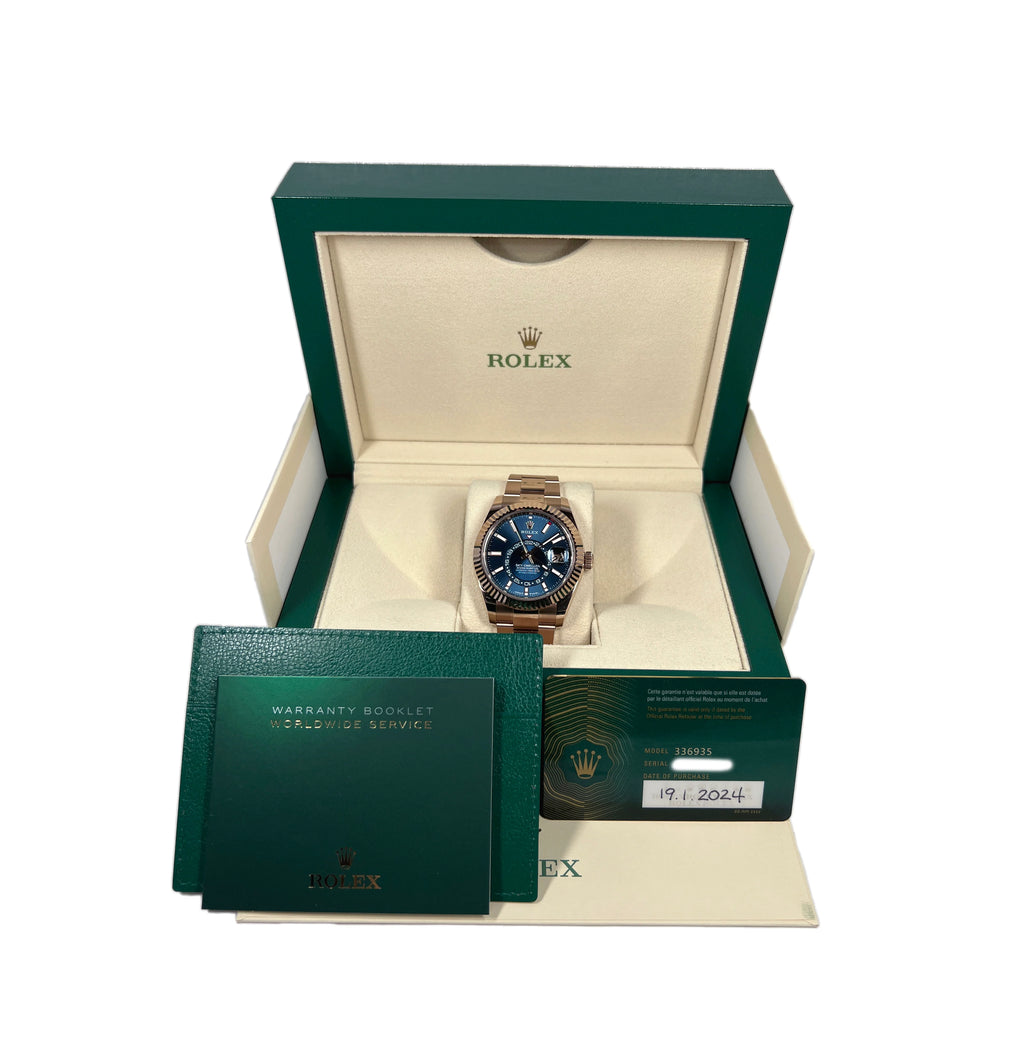 Rolex Sky-Dweller 18K Everose Gold Men's Watch, 336935