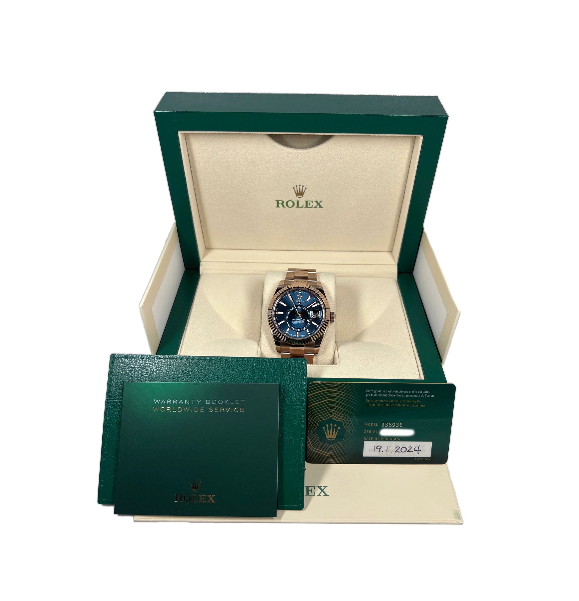 Rolex Sky-Dweller 18K Everose Gold Men's Watch, 336935